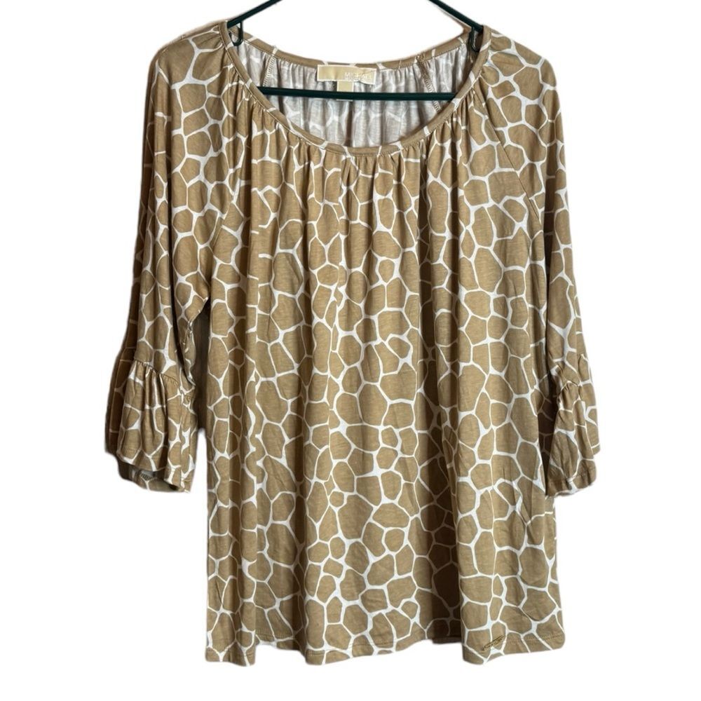 Michael Kors Gold and White Top size 1X